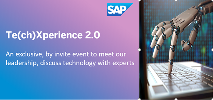 saplabsindia's tweet photo. SAP Labs India’s first virtual networking event for technology professionals in 2021. Listen to some inspiring technology stories, the impact we have created over the last year and the exciting roadmap ahead. https://t.co/TaAKTbMuAz