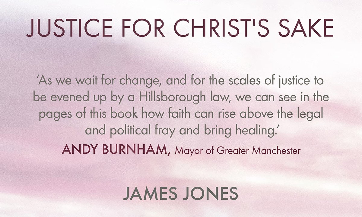 SPCKPublishing's tweet photo. Publishing this month 📔

Justice for Christ’s Sake is a remarkable &amp; fascinating Christian #memoir, that offers a unique perspective on some of the most significant inquiries of the last three decades. 

Learn more: https://t.co/yjSEHoPxEC
@AndyBurnhamGM https://t.co/jYZIZUTXE8