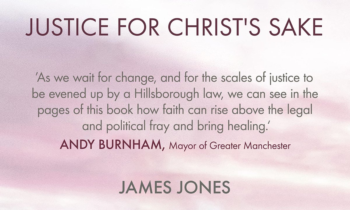 Publishing this month 📔 Justice for Christ’s Sake is a remarkable & fascinating Christian #memoir, that offers a unique perspective on some of the most significant inquiries of the last three decades.  Learn more: okt.to/SC6snB @AndyBurnhamGM