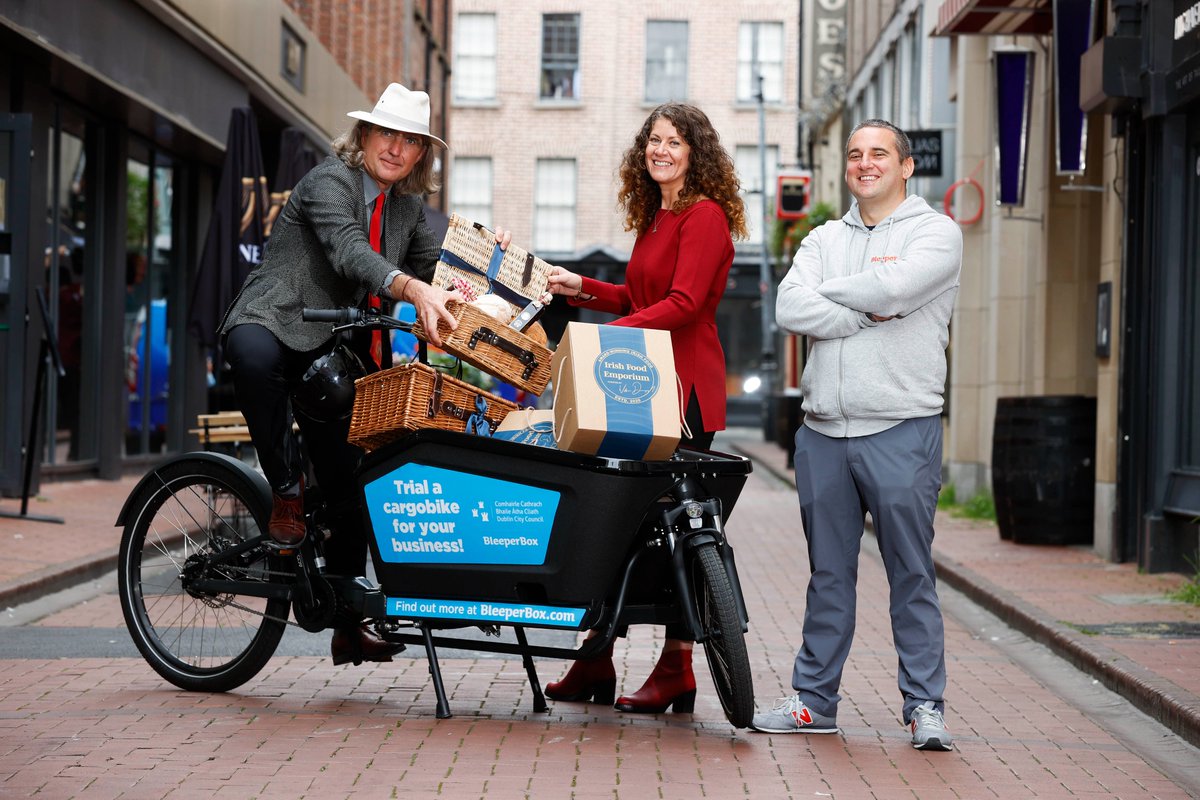 Today alongside <a href="/BleeperActive/">Bleeper</a> we have launched a project which will enable businesses in Dublin city to trial electric cargobikes for a 6-month period, enabling them to replace trips that would otherwise have been taken by car or van. bleeperactive.com/pilot-page 
#Dublin #BikeWeek