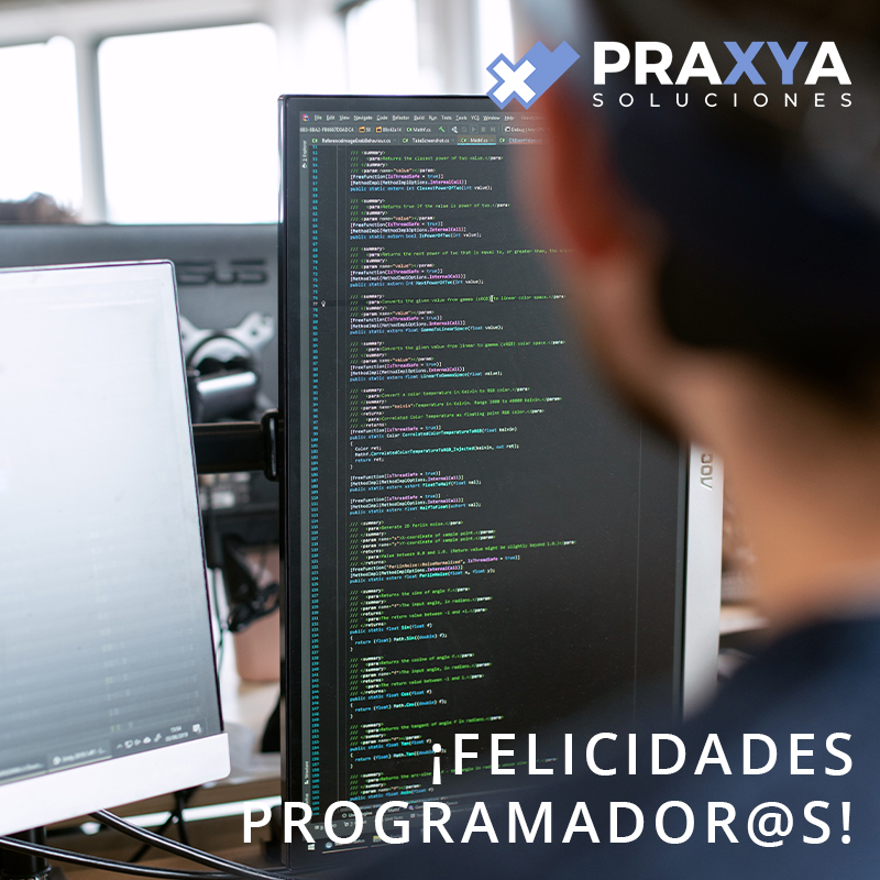 Felicidades a todos nuestros compañeros programadores y programadoras!! 👏👏 Hoy es el #diadelprogramador por ser el día 256º del año, la cantidad de número que pueden representarse con 1 byte (8 bits).
#programadores #programador #diadelaprogramadora