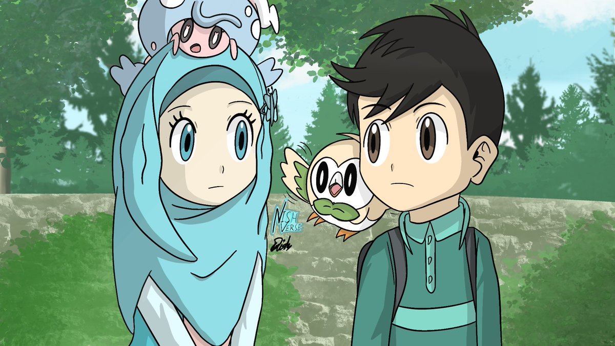 Nishverse's tweet photo. Nish : Me & Eryna in tag battle, to help you practice multi battle? hmm⦠sure, Eryna?
Eryna : hmmβ¦ I think, Iβm ok too
#γγ±γ’γ³ #pokemon #pokemonoc #mokuroh #tebrim #rowlet #hattrem https://t.co/FWcNvFo1KE