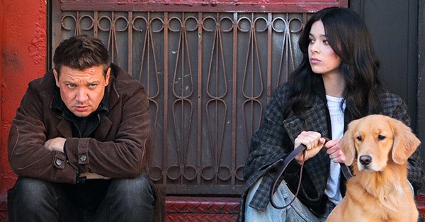 Jeremy Renner as Clint Barton/Hawkeye (left) and Hailee Steinfeld as Kate Bishop (right) in "Hawkeye" on Disney+