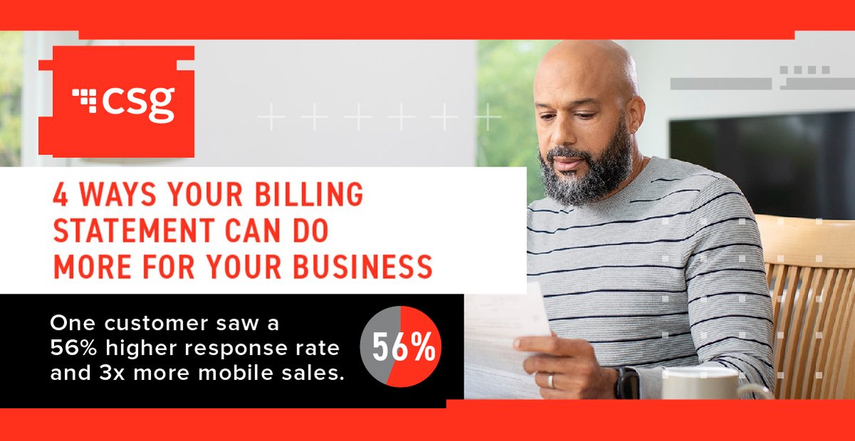 csg_i's tweet photo. If your brand treated its printed billing statement like a marketing piece, what would it do differently? CSG has tips on where to start.
#billingstatement #printstatement 
https://t.co/RQOzV7f8KT https://t.co/C9FIdm1cUH