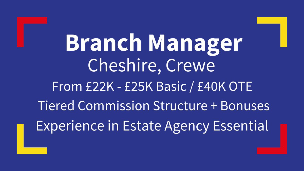 🔎 We're On the Lookout 🔎

💼 Branch Manager
📍 Cheshire, Crewe
💰£22K - £25K Basic / £40K OTE

❗ Previous Experience Required

If you're interested get in contact with us now on
🌐gcbrecruitment.co.uk/job/branch-man…
☎️ 01603 667 777 or email me at 
✉️ gareth@gcbrecruitment.co.uk