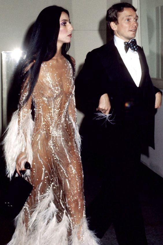Cher in Bob Mackie @ The Met Gala in 1974
