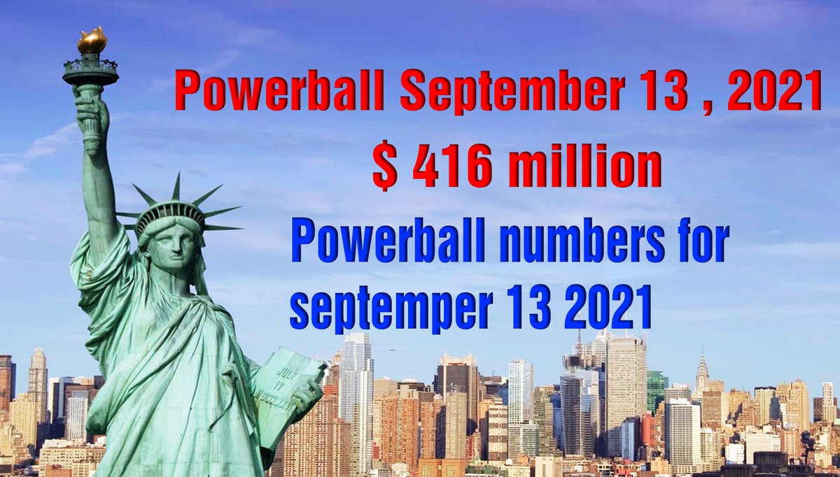 Powerball numbers for September 13 2021
https://t.co/KFzM7624LZ https://t.co/8J7R4HJwe1