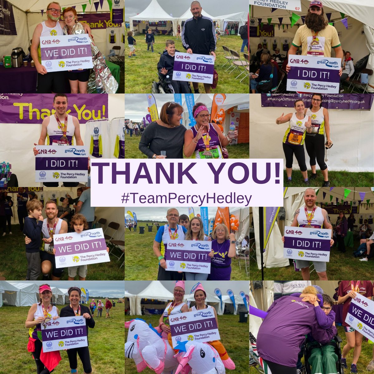 An absolutely amazing weekend! Special thanks to all of the heroes that represented #TeamPercyHedley over the Great North Run weekend 💜

We're so proud of each and every one of your efforts and thank you for choosing The Percy Hedley Foundation. 👏👏

#gnr40 #thankyou #proud