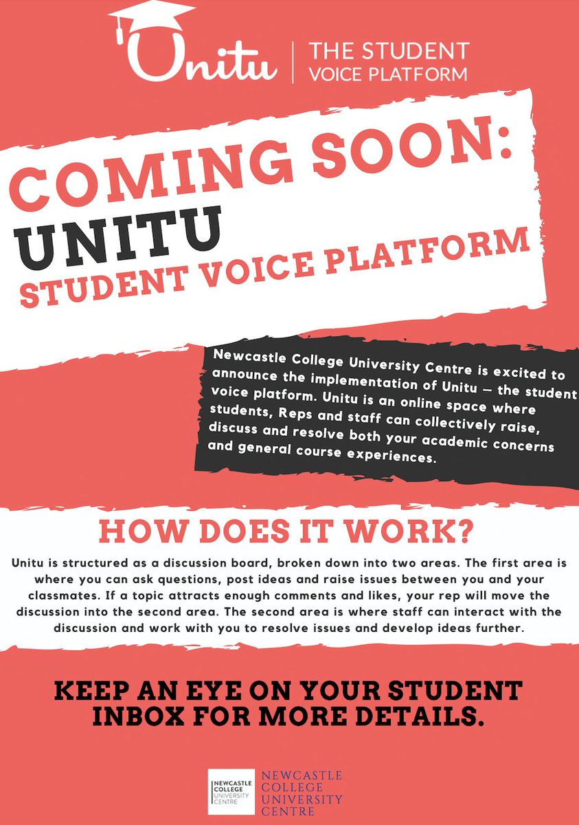 NCUC Research (@ncuc_research) on Twitter photo š Keep a look out for UNITU - the student voice platform. Have your say and help us deliver the best Higher Education experience! <a href="/OfficialUnitu/">Unitu | The Student Voice Platform</a> š Keep a look out for UNITU - the student voice platform. Have your say and help us deliver the best Higher Education experience! <a href="/OfficialUnitu/">Unitu | The Student Voice Platform</a>