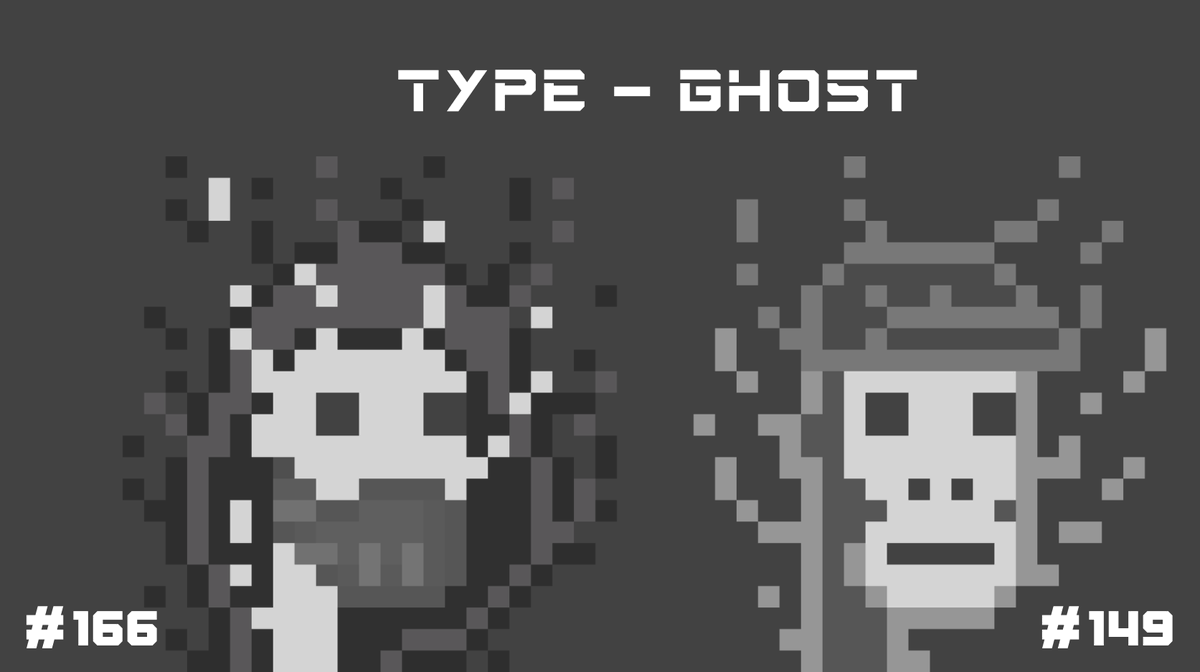 ParallelPunks's tweet image. The last ghosts available on primary market (#149 is the unique ape ghost of the collection)

#149 - hicetnunc.xyz/objkt/243400
#166 - hicetnunc.xyz/objkt/248952