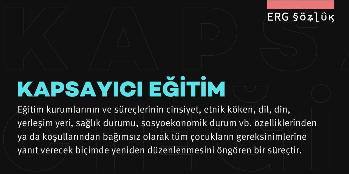 egitimreformu's tweet photo. Kapsayıcı eğitim içerik, yaklaşım, yapı ve stratejiler konusunda yapılması önemli değişiklikleri kapsıyor. 

Bu yıl 1-8 Ekim’de gerçekleşecek #İÖK2021’de kapsayıcı eğitim perspektifiyle yaratılmış yeni uygulamalarla tanışacağımız için çok heyecanlıyız! #G��revimizOyun #ERGsözlük https://t.co/vZGKMmGOJY