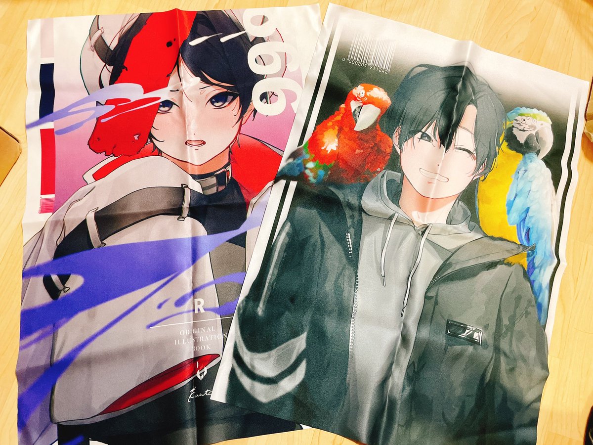 「毎回恒例布ポスター!!!!!!!!!前のやつもCOMITIAに持っていきます〜#」|🐬カン田🐬のイラスト