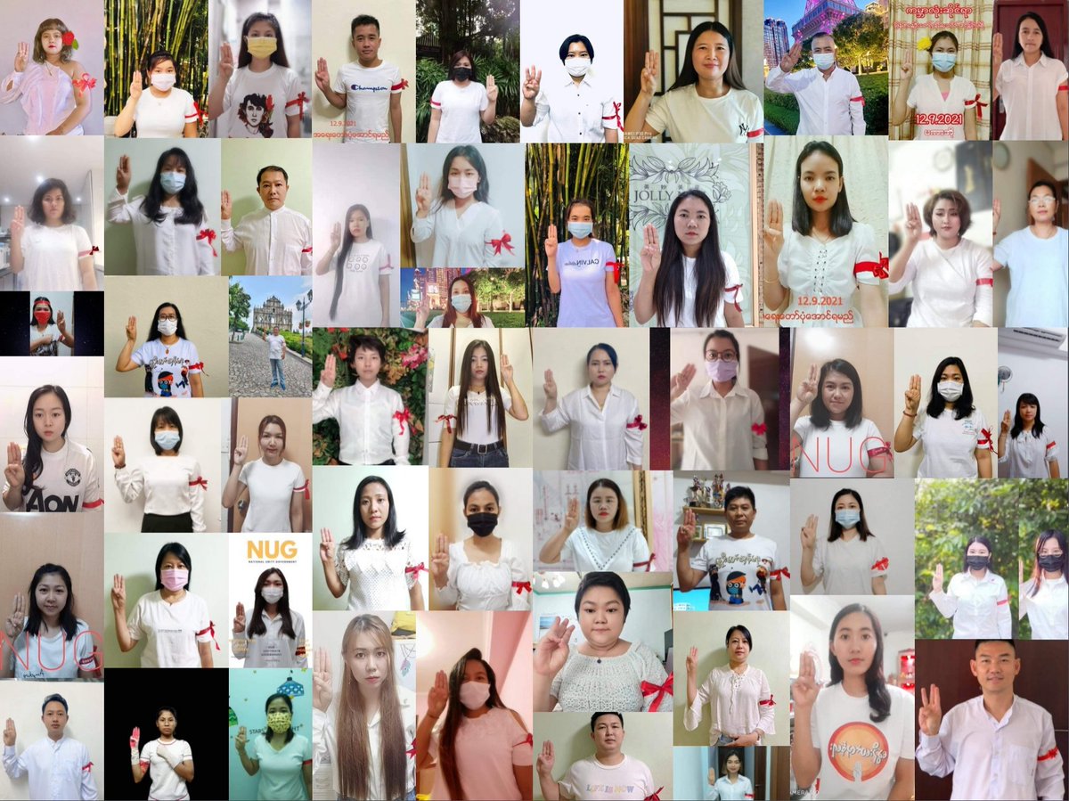 KaungKhantHto10's tweet photo. Burmese people in #Macau staged a protest  demanding  for the recognition of @NUGMyanmar at the @UN General assembly.
#Sep13Coup
#UN_RecognizeNUG 
#KyawMoeTunRepresentsMyanmar
#WhatsHappeningInMyanmar https://t.co/5xO4n0QdHe
