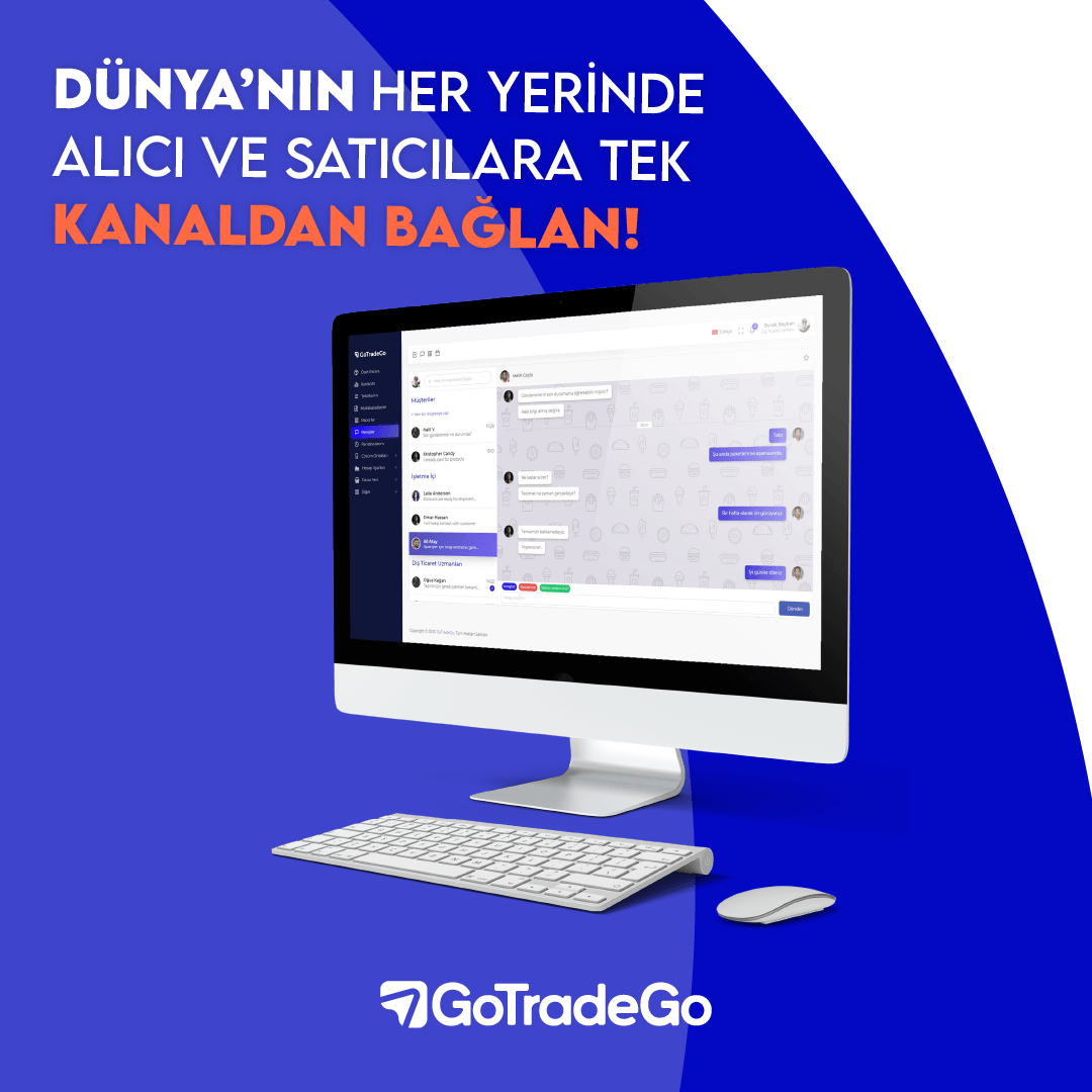 GoTradeGo, dünyanın her yerindeki alıcı ve satıcılara tek bir kanaldan, kolayca bağlanmanı sağlıyor! şimdi sen de GoTradeGo ile dünyaya açıl! 🌍

➡️ gotradego.com

#GoTradeGo #Kolayihracat #ihracat #delivery #shipping #ticaret #ticaretyap #hızlıticaret #trade #etrade