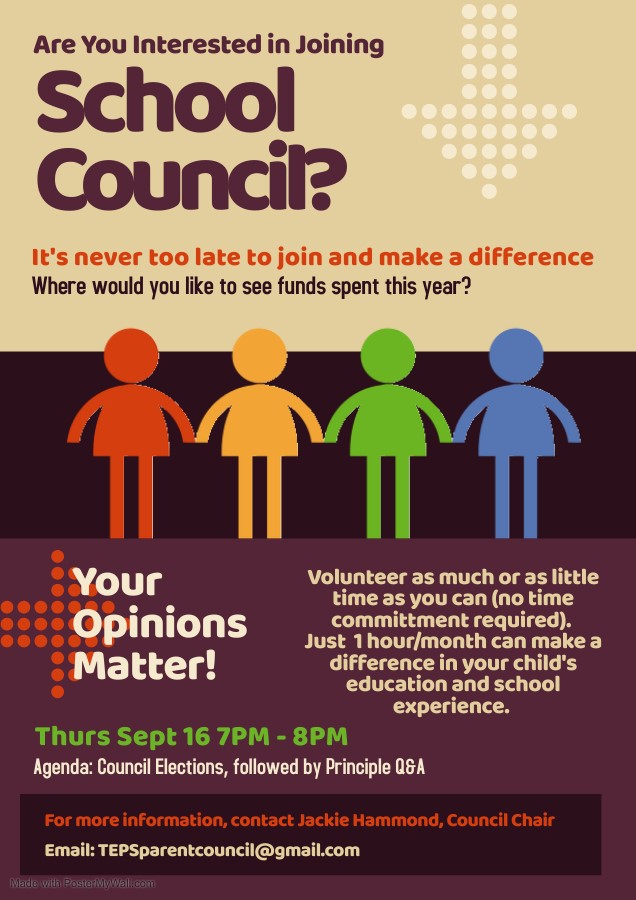 TaylorEvansPS's tweet photo. School Council Meeting is Thursday night thru Google meet! Pls come and join! #taylorevanseagles #taylorevansps @Cvanoote @LBusuttil https://t.co/xjGTDwPXQ9