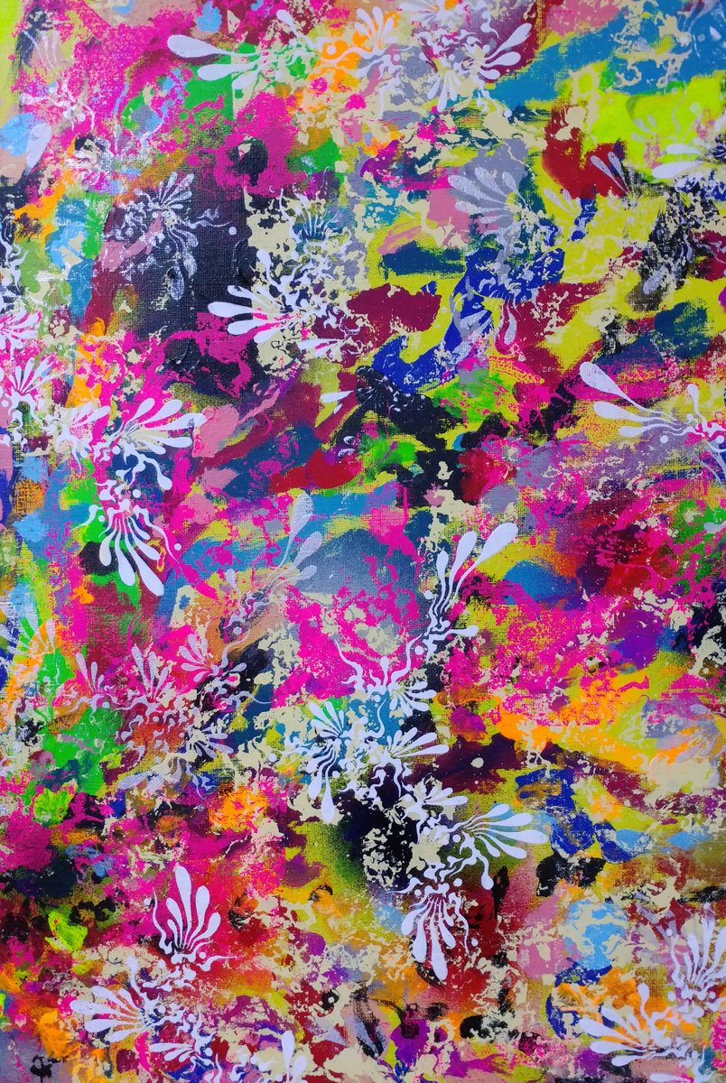 MSentimentalL's tweet photo. Good night from a far east country, 
#paintings #acrylic #contemporarypainting #Noum  #ART #artshare #artistsontwitter   #japan #japanese #colors #ContemporaryArt https://t.co/lEct0KoRXI