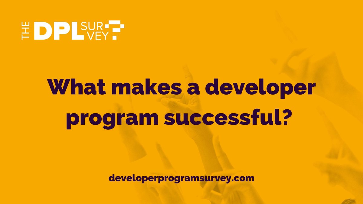 SlashDataHQ's tweet photo. What makes a developer program successful?
The Developer Program Leaders survey is LIVE.
Have your say and see the latest results: https://t.co/BMoeZDJIua https://t.co/XnIk9UlhdR