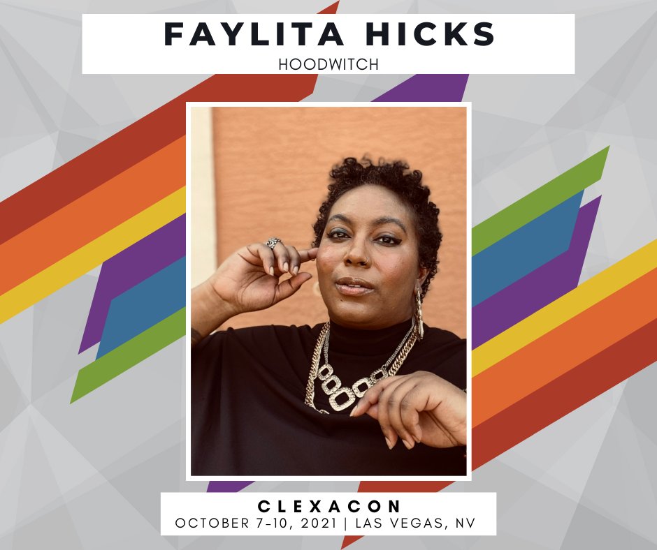 ClexaCon's tweet image. They are a queer Afro-Latinx activist, writer, and interdisciplinary artist whose book, HoodWitch was a finalist for the 2020 Lambda Literary Award for Bisexual Poetry. 
Please welcome @FaylitaHicks to #ClexaCon2021!

#LGBTQ #LambdaLiterary