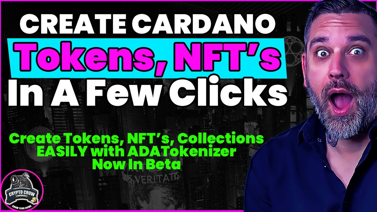 jasonappleton's tweet photo. https://t.co/75Roogza4h You saw it here first! Create Tokens, NFTs and Collections on #Cardano with a few clicks! Watch me do it live! Please share and retweet! #ADATokenizer https://t.co/REIiipd6aB