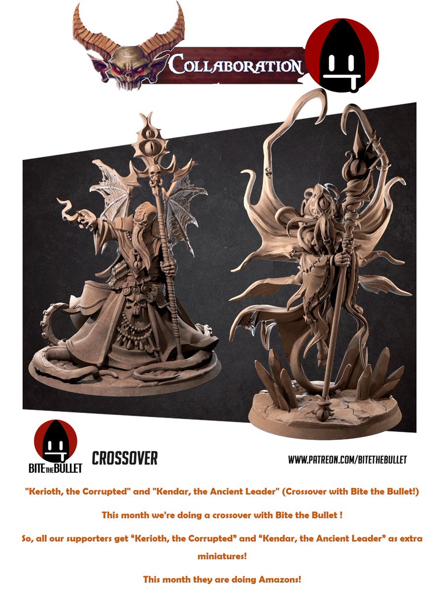 OP_Models's tweet photo. Welcome Bite the Bullet!
Please check out them Patreon: https://t.co/iue5AxmEEO

Find more information here:
https://t.co/I5wah1N7Lq

And remember to take a look at our Kickstarter:

https://t.co/YJd255sidx

#3models #3dstl #warhammer #warhammerfantasy #t9a #theninethage https://t.co/D4Ir8BJYQX
