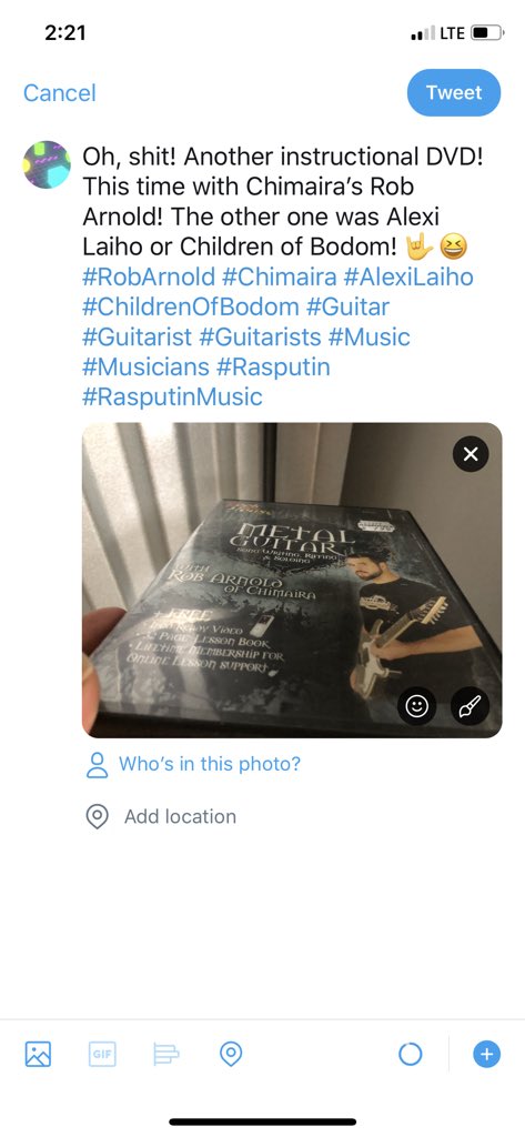 StrayTurtle's tweet photo. Oh, shit! Another instructional DVD! This time with Chimaira’s Rob Arnold! The other one was Alexi Laiho or Children of Bodom! 🤟😆 #RobArnold #Chimaira #AlexiLaiho #ChildrenOfBodom #Guitar #Guitarist #Guitarists #Music #Musicians #Rasputin #RasputinMusic https://t.co/fqb4zT9r82