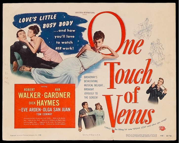 AvaMuseum's tweet photo. Actor and singer Dick Haymes was born on this day in 1918. He and Ava Gardner starred together in the romantic musical comedy One Touch of Venus (1948). 

#DickHaymes #BornOnThisDay #OneTouchOfVenus #AvaGardner #TCMParty https://t.co/mx5Sz2l8oQ