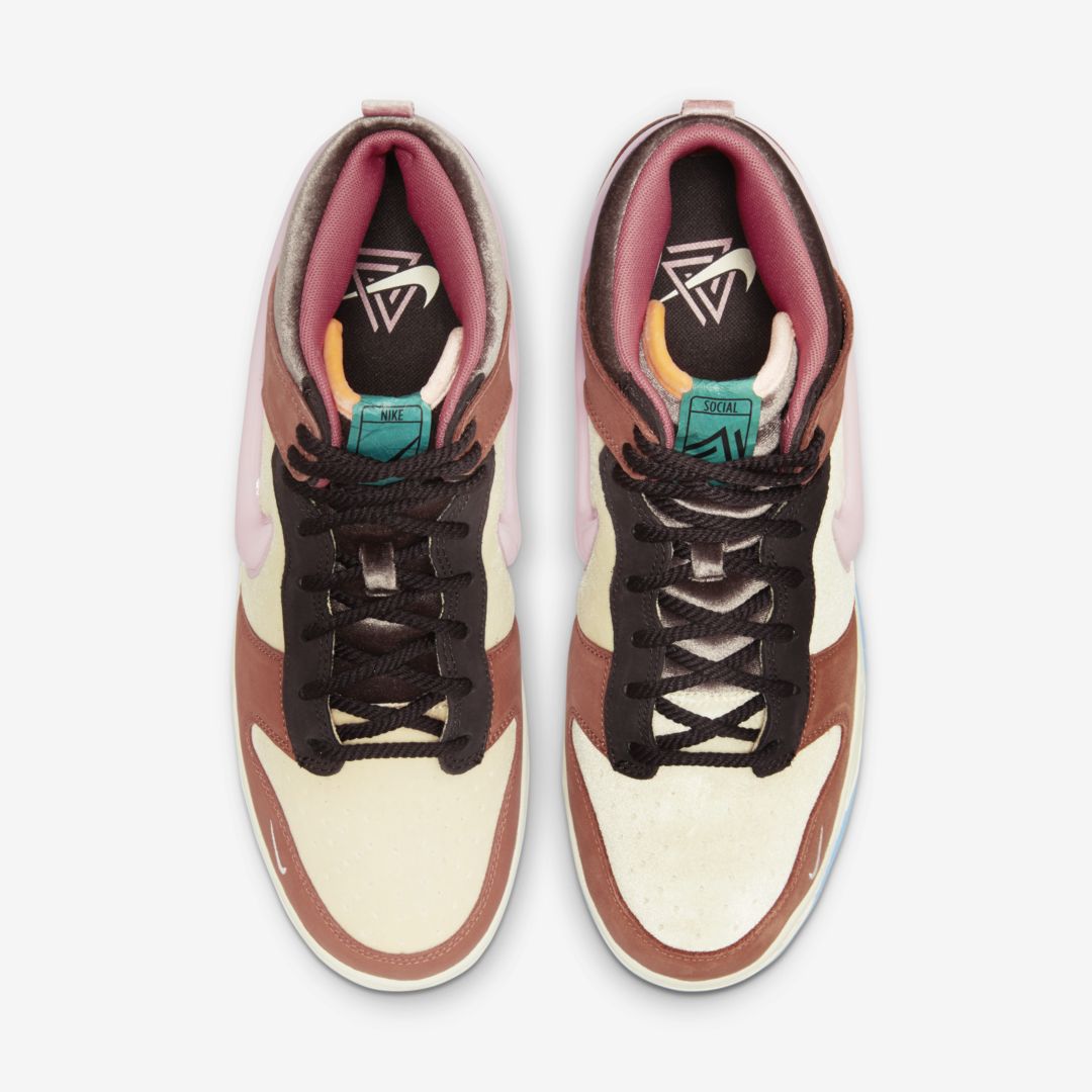 J23app's tweet photo. Nike Dunk Mid x Social Status "Chocolate Milk" releases September 17th -> https://t.co/9SCOJBZxfe https://t.co/jpFKRJetZd