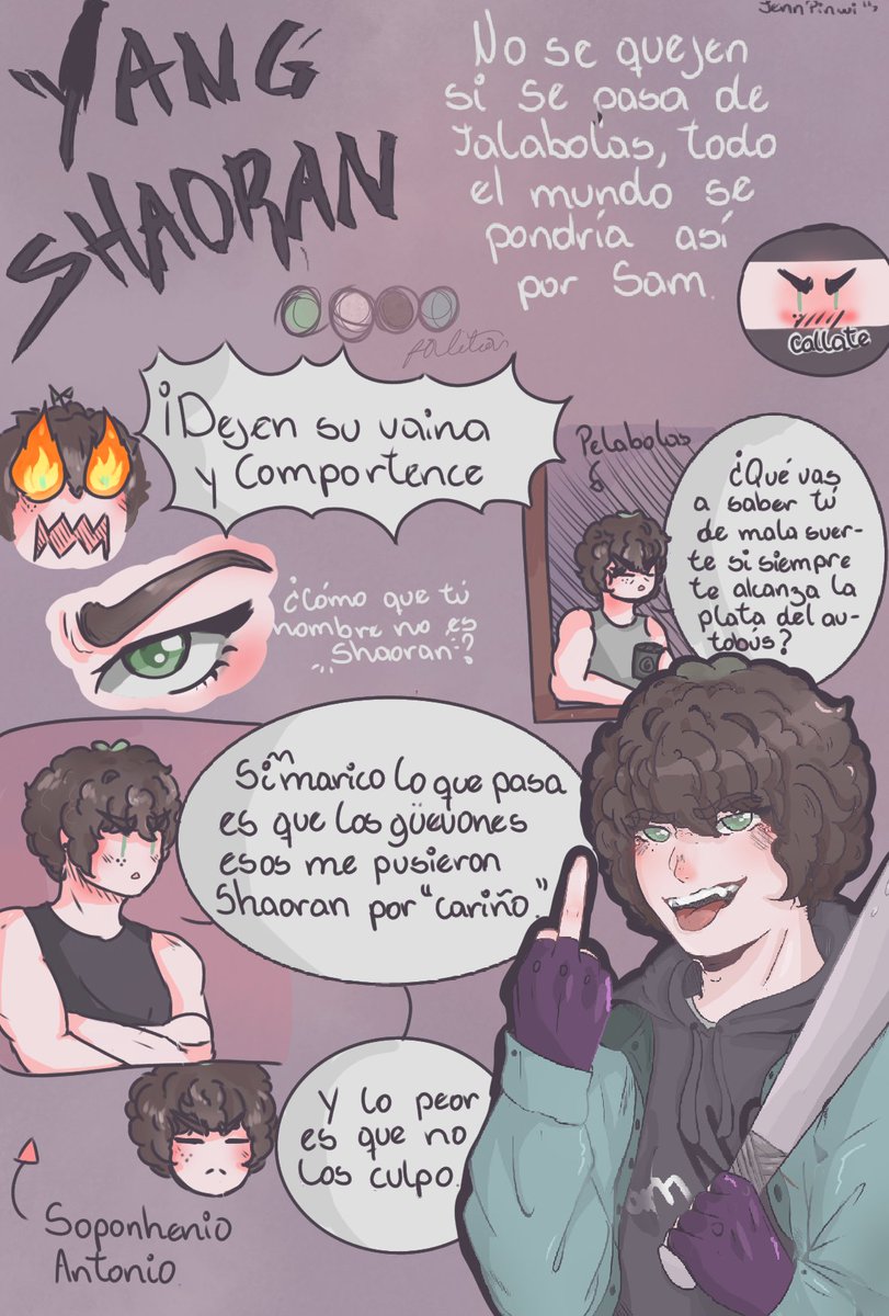 JennPinwi's tweet image. Epale, ésta es la ficha de mi personaje Shaoran (Soponhenio XD) fue el primer personaje de creé, así que denle amor 🌱

Él es hijo de mi personaje Jenn

#Drawing #ilustration #dibujodigital