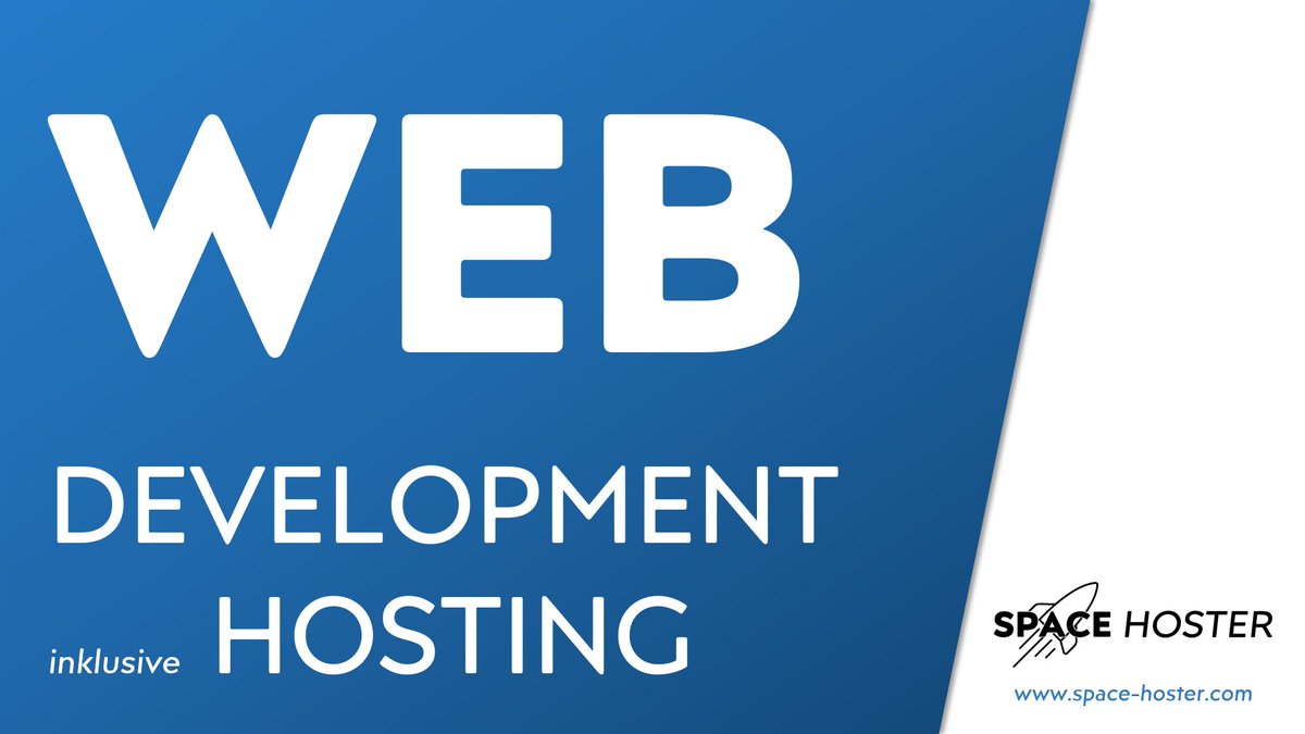 Webdesign inklusive Domain und Hosting.

space-hoster.com macht's möglich.

#space #hosting #web #dev #webdesign