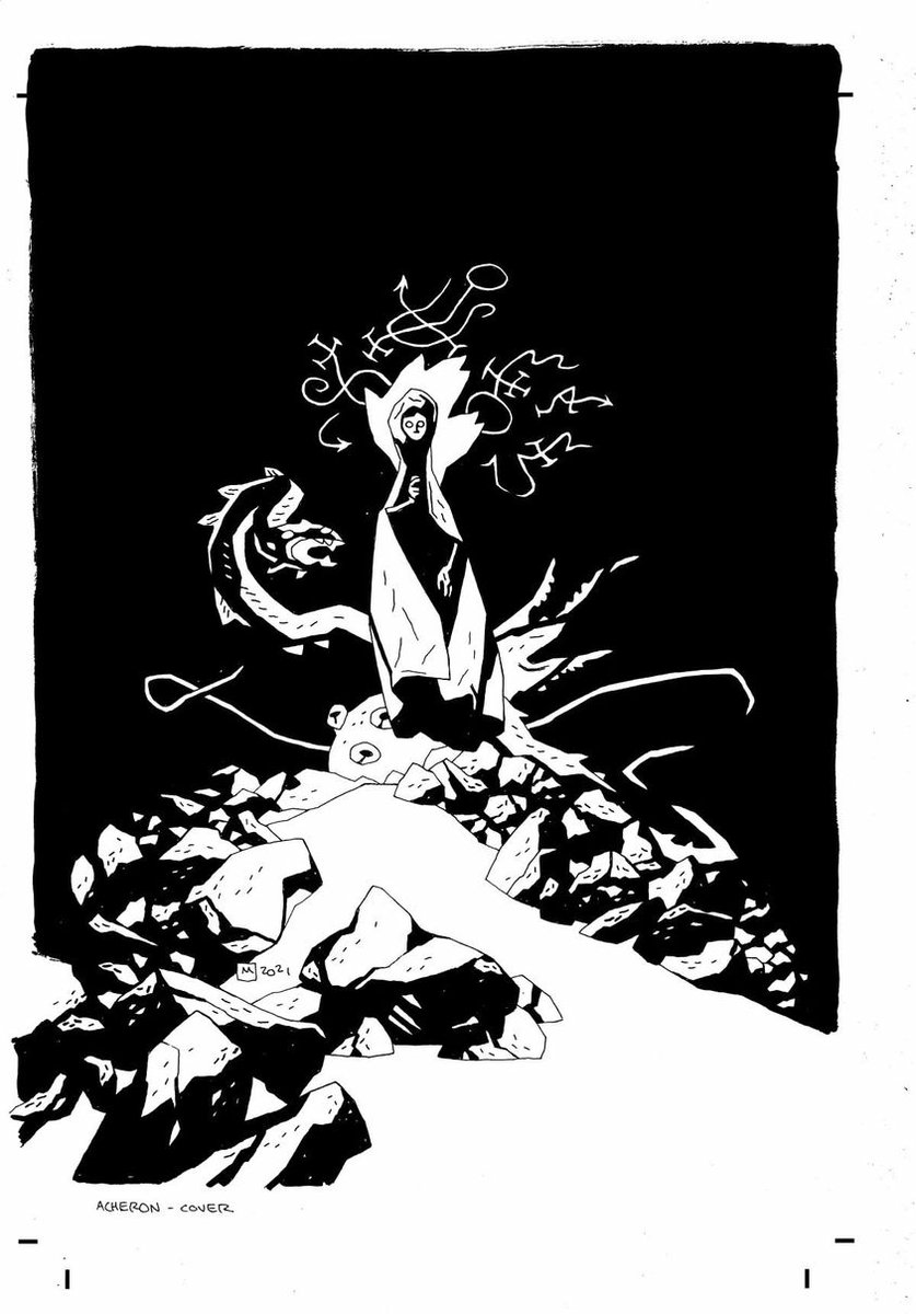 As the ACHERON book has been announced I guess it's safe to post the cover--And this is one of those rare times where I scanned the pencils before inking--
ICYMI @RollingStone had the news:
https://t.co/pzHo7dFmF8