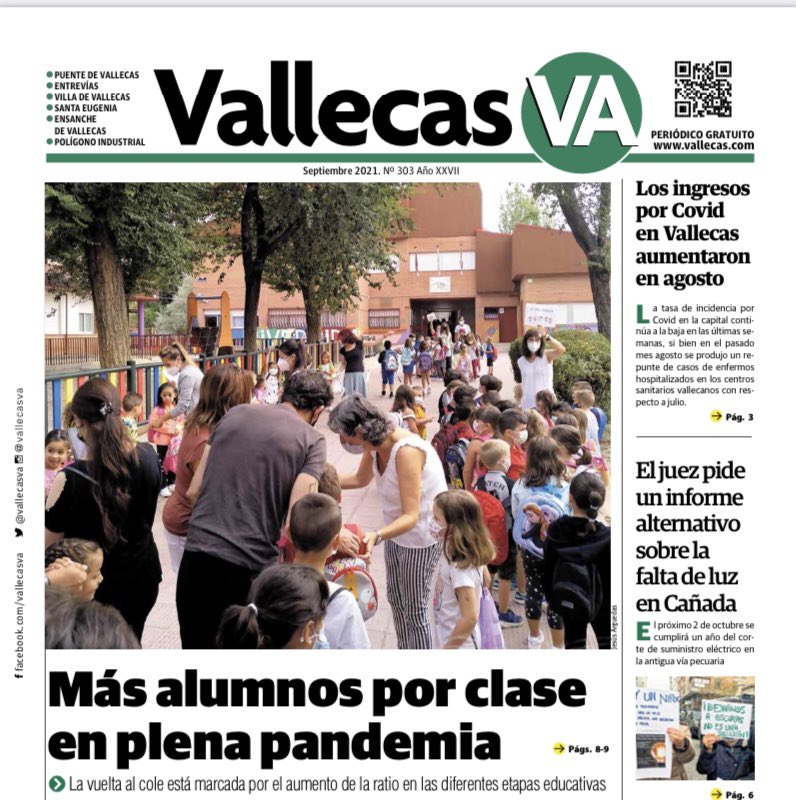 📣📣  EXTRA EXTRA ‼️ Vallecas VA Septiembre! 🗞Te lo puedes descargar  👉🏽 vallecas.com/wp-content/upl…

⏩ Si quieres información diaria y fresca de lo que acontece en Vallecas, suscríbete a nuestro canal de Telegram 👉🏽 t.me/joinchat/toWUP…