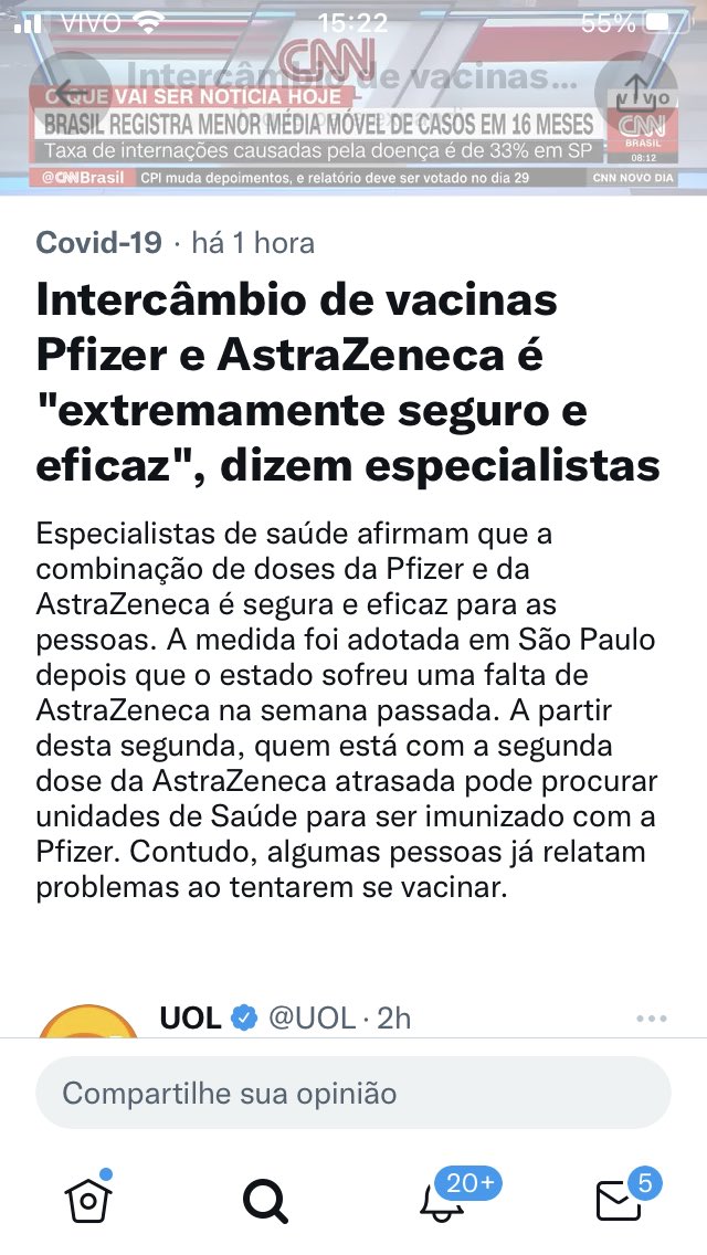 Prezados especialistas e porta-vozes, como podem afirmar que é “extremamente” segura a combinação de duas substância emergenciais sem estudos conclusivos, nem mesmo isoladamente? E q estão “combinando” duas técnicas diferentes, com riscos diferentes? Vocês são uns irresponsáveis.