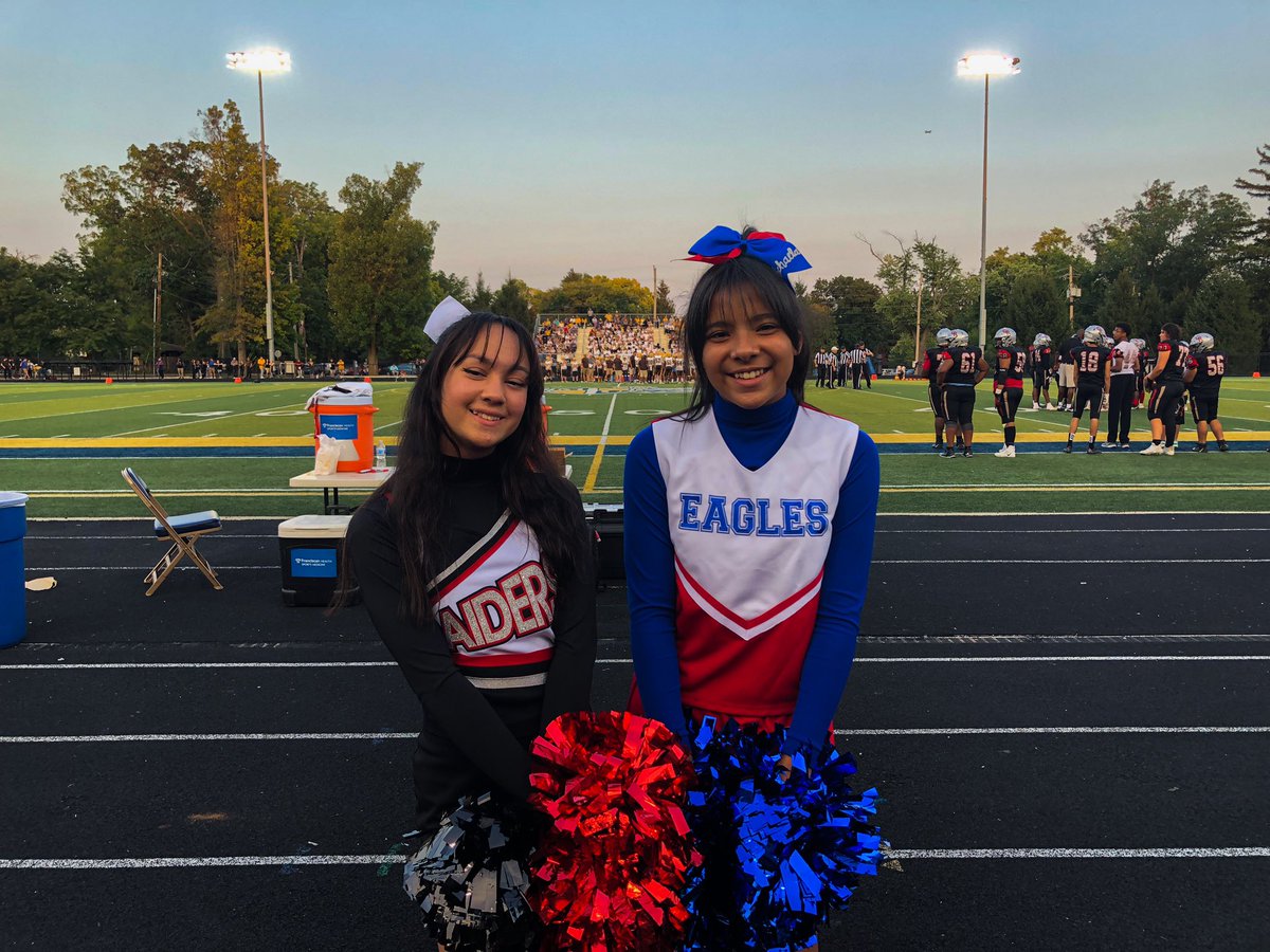 RitterCheer's tweet photo. we had SO much fun this past Friday at our CYO night with cheerleaders from the Saint Monica and Saint Malachy cheerleading teams! thank you again to everyone who came out - we hope to see you again next year! @SMSBrownsburg @sms_jrhigh @CRHS_Indy @CRRAIDERSPORTS https://t.co/WBNHsCLG4r