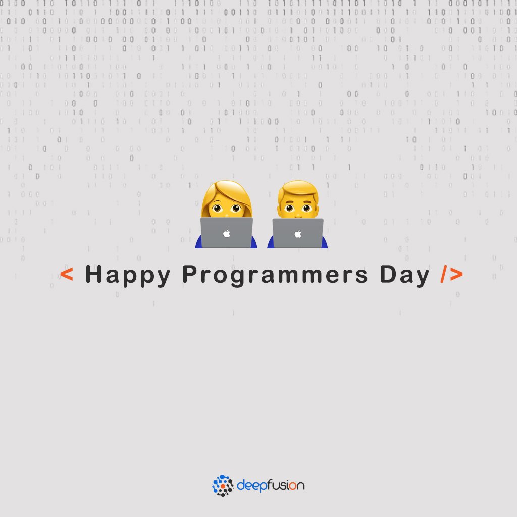 deepfusion_ai's tweet image. &amp;lt; Happy Programmers Day /&amp;gt;

#deepfusion #programmersday #2021tech #programmers #tech