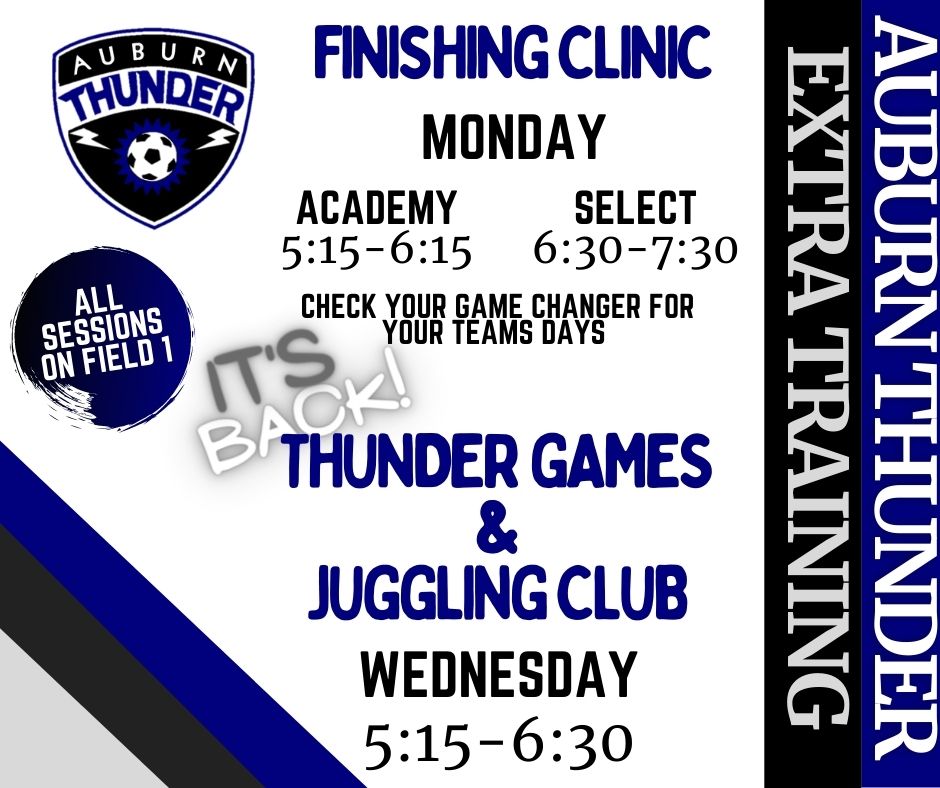Auburn Thunder Soccer Club (Thunder_Soccer_) / Twitter