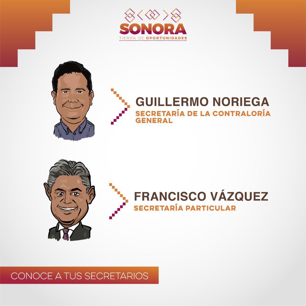 gobiernosonora's tweet photo. ¡Les presentamos a las Secretarias y Secretarios que conforman el Gabinete del Gobierno de Sonora para el periodo 2021-2027!
Ellos son las y los sonorenses que acompañarán al Gobernador @alfonsodurazo en este inicio de la transformación. 1/2 https://t.co/MzztWDDSHT
