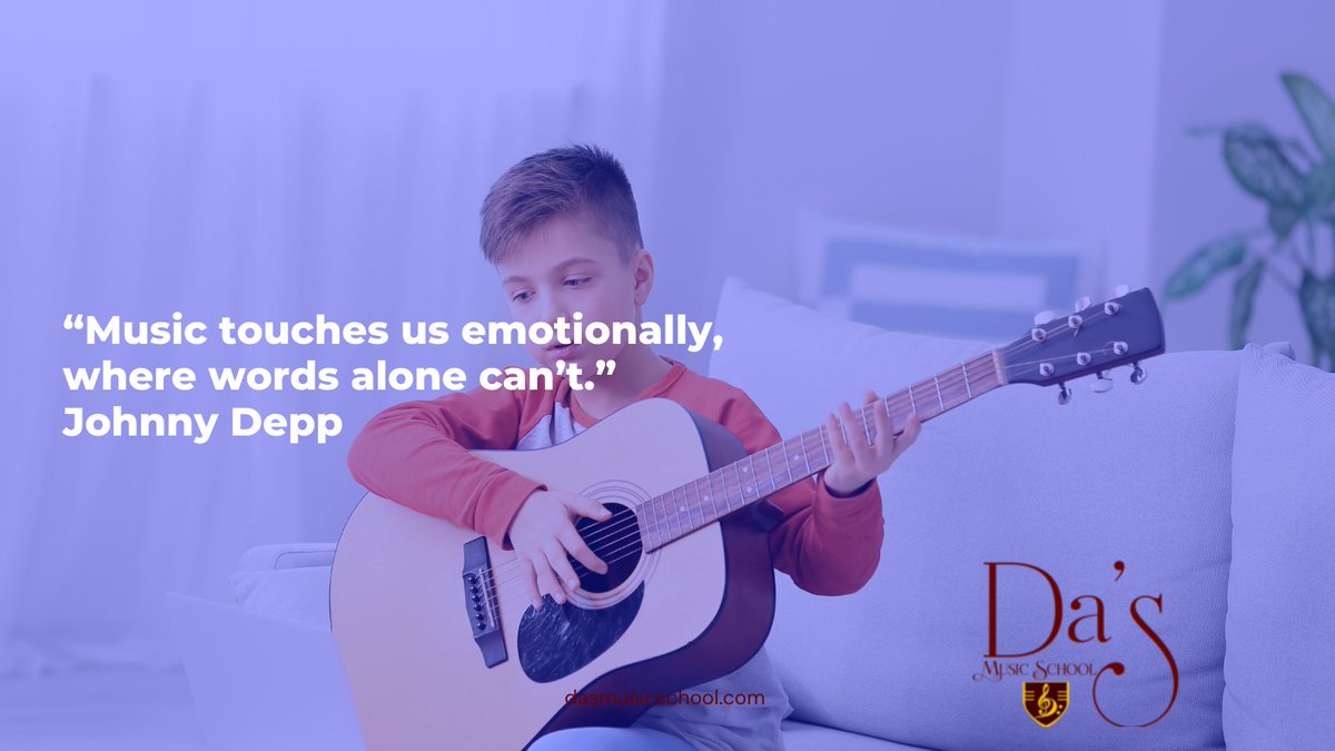 dasmusicschool's tweet photo. “Music touches us emotionally, where words alone can’t.” Johnny Depp

#musicquotes #musiclessons #musicquote #musicislife #quoteoftheday #songquotes #musicschool #songs #musiclover #dasmusicschool https://t.co/MQ5YoBJ5hS