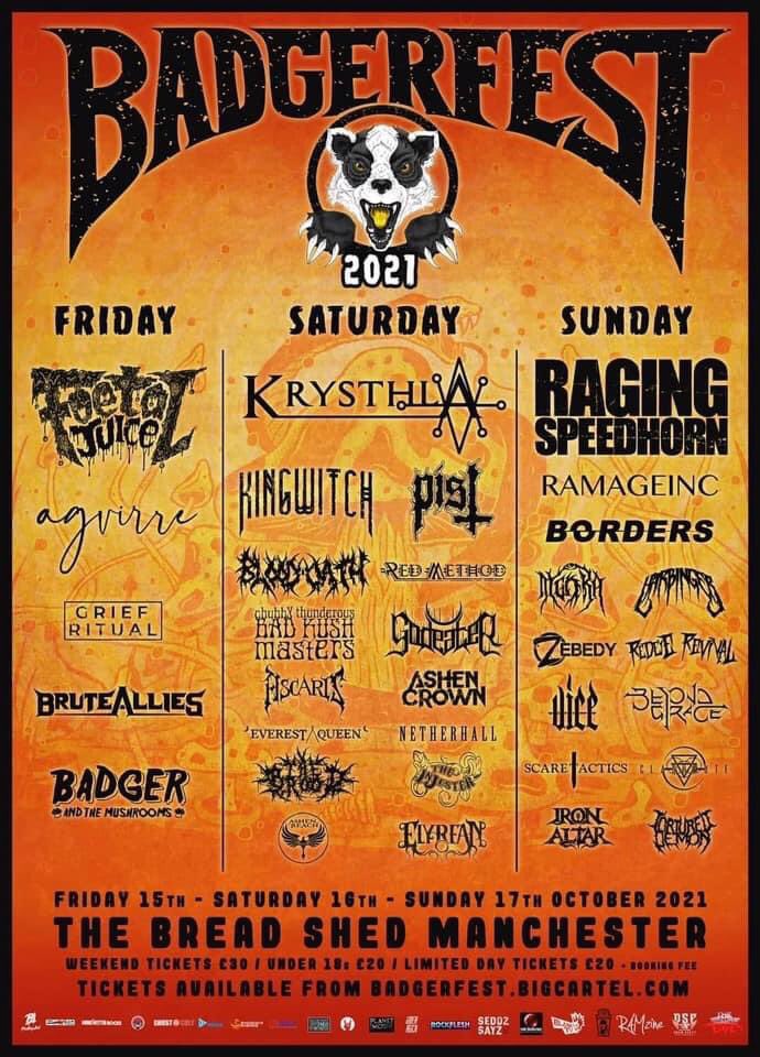 Only 10 tickets left for the Sunday. If tour thinking about going go get yourself a ticket now before it’s to late.

badgerfest.bigcartel.com/product/badger…