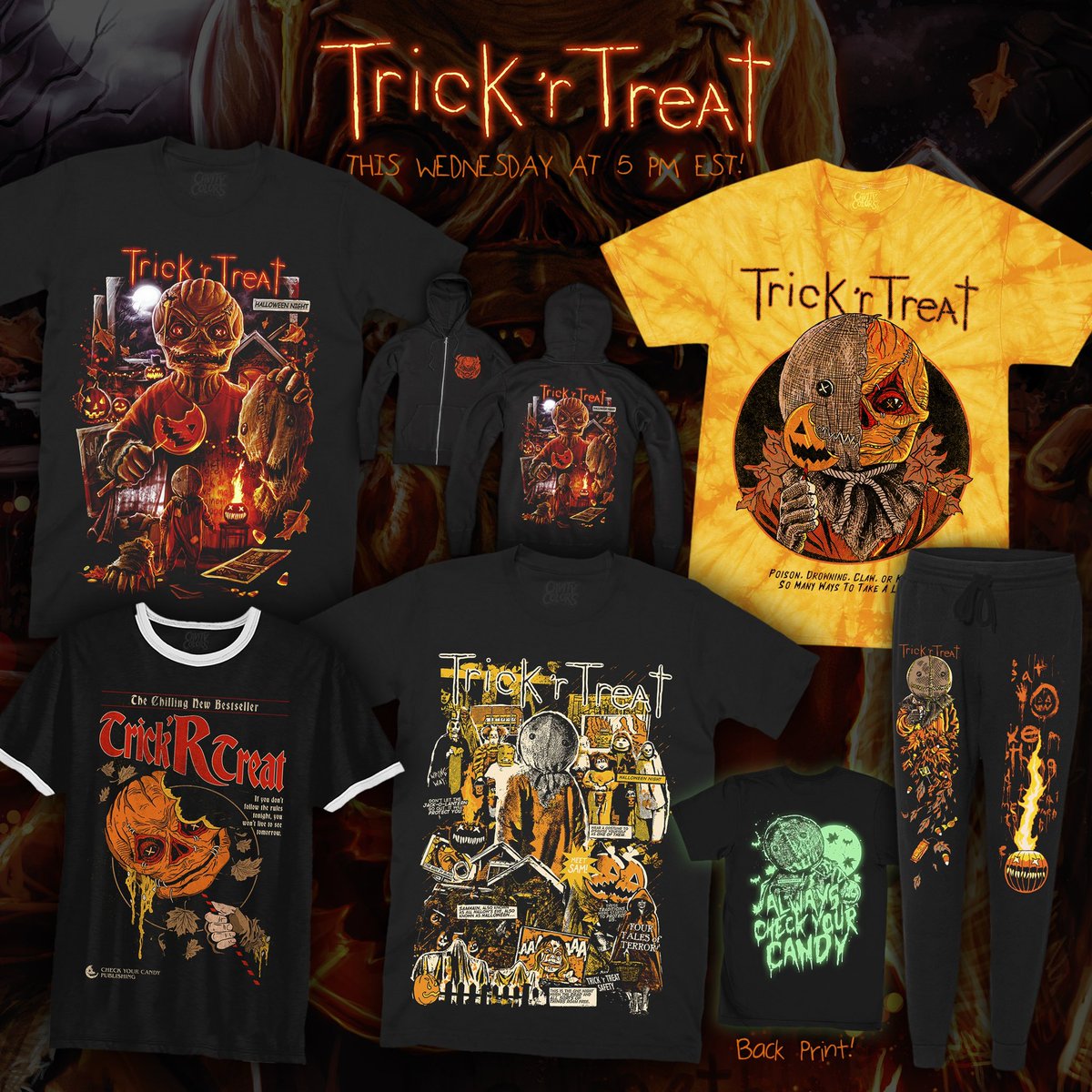 CAVITYCOLORS's tweet photo. 🔪 Lets carve a scary face this time. 🎃 We’re very excited to reveal our massive TRICK ‘r TREAT officially licensed collection arrives this Wednesday at 5 PM EST! 🍫 https://t.co/j64OMucqrw