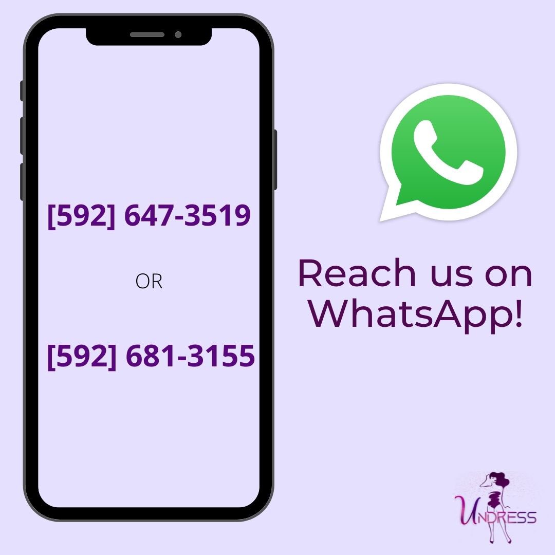 Undressgy's tweet photo. We’re on socials for your convenience!
Contact us via WhatsApp. 

Visit us in store or our page on Facebook @Undress &amp; Instagram @undress.gy ✨ https://t.co/fzUCRgBp49