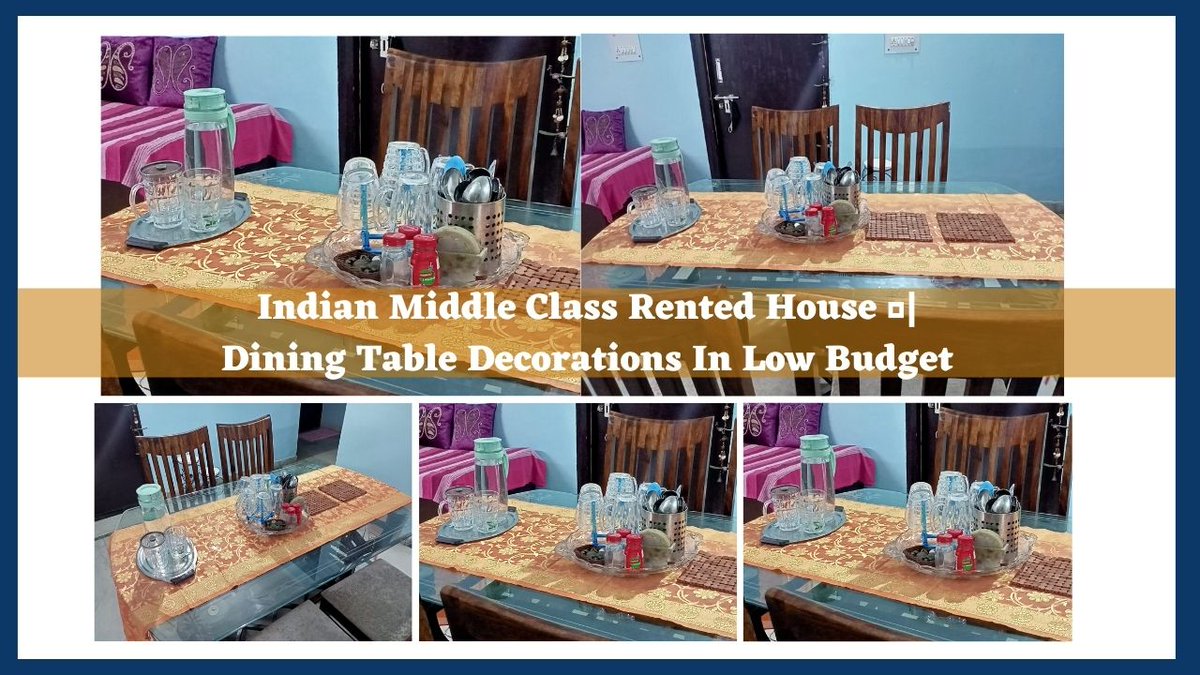 Indian Middle Class Rented House 🏡| Dining Table Decorations In Low Budget youtu.be/E0zZ0SR61Vc via <a href="/YouTube/">YouTube</a>