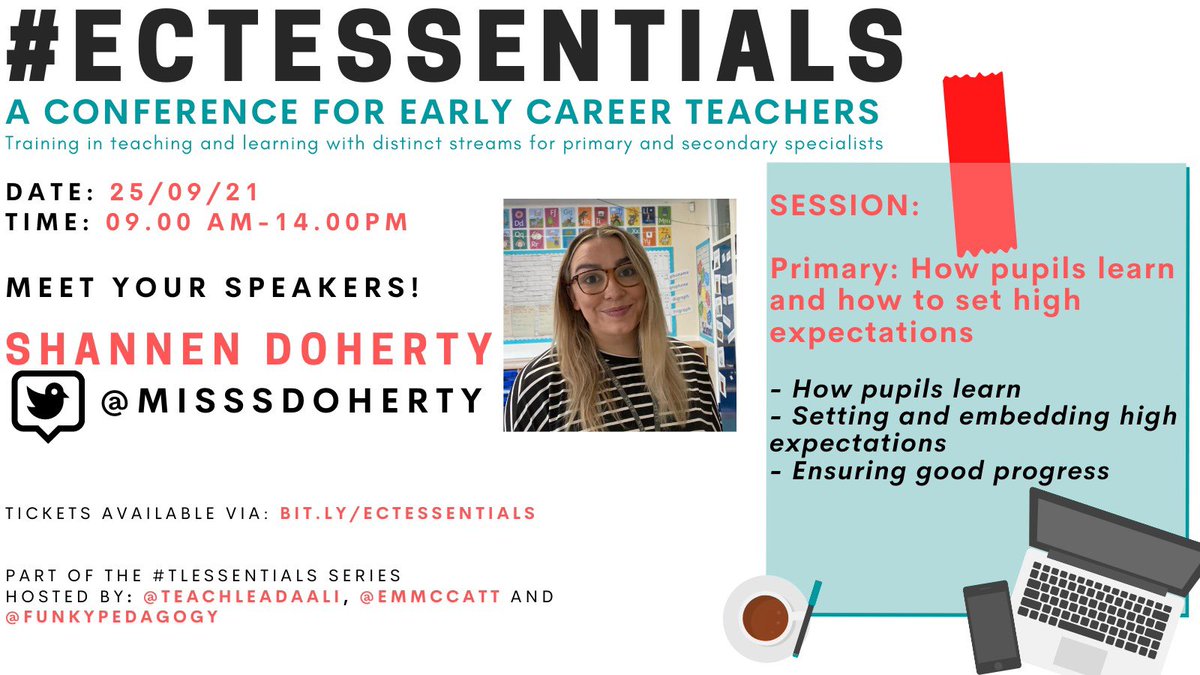 MissSDoherty's tweet photo. There’s less than two weeks until #ECTEssentials and I am so looking forward to delivering these sessions. I hope you can join us on the day or at a convenient time for you with the recordings only option! 

https://t.co/6oKE8AKyVJ https://t.co/wjQOafXm2q