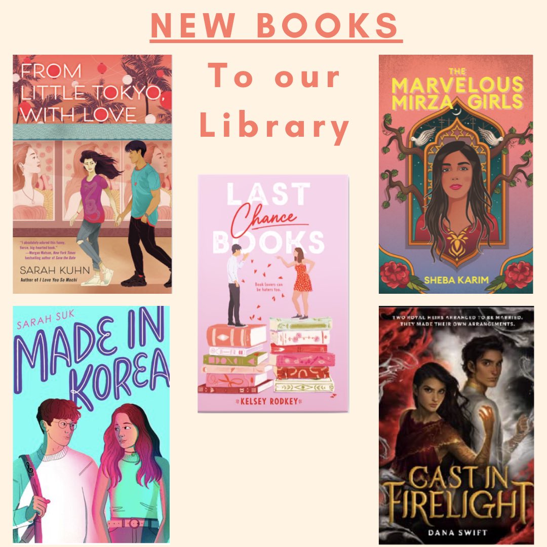 MHSWLibrary's tweet image. Here are some new books to our library collection. Come check them out!