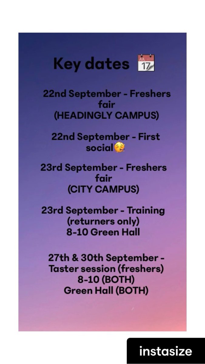 Make sure to get these key dates into your diary !! 📔📆🥳