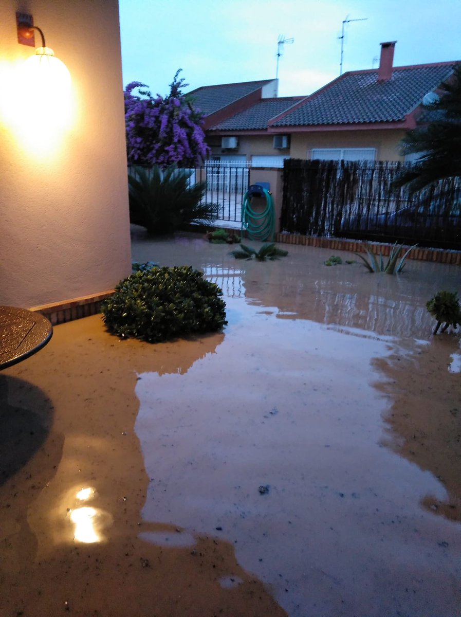 Así estábamos hace dos años en mi barrio. Por si a algún catedrático se le ocurre decir que hay una capa de protección de la erosión  en el #SOSMarMenor.... #soilprotection #desertificacion