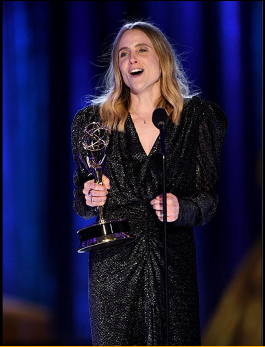 So proud of the amazing Theo Park on winning the Emmy for Casting In A Comedy Series for Ted Lasso. She’s my producer Nira Park’s sister &amp; I’ve been lucky to work with her too over the years. Plus! comedy trivia fans: she plays what little you see of Amber in ‘Spaced’. True!