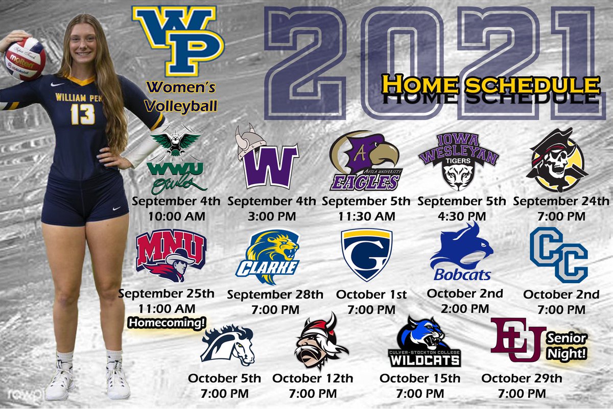 Here is one of your Oskaloosa’s College Team’s Home schedule! Come out and support the Women’s Volleyball team as they take on big competitors from the Heart of America Conference.🥳🤩😈 #playforher #allgasnobreaks #successisselfless