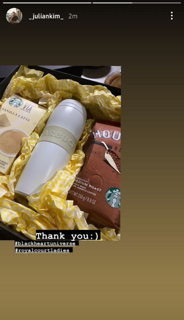 officialBHU's tweet photo. And to our dearest Tae Eul, now Yumi - Thanks to you, we saw something beautiful today. Our hearts are full. 🥰🖤

#KocCoffeeProject #Yumiverse #YumisCells https://t.co/nmGBmVQ51f