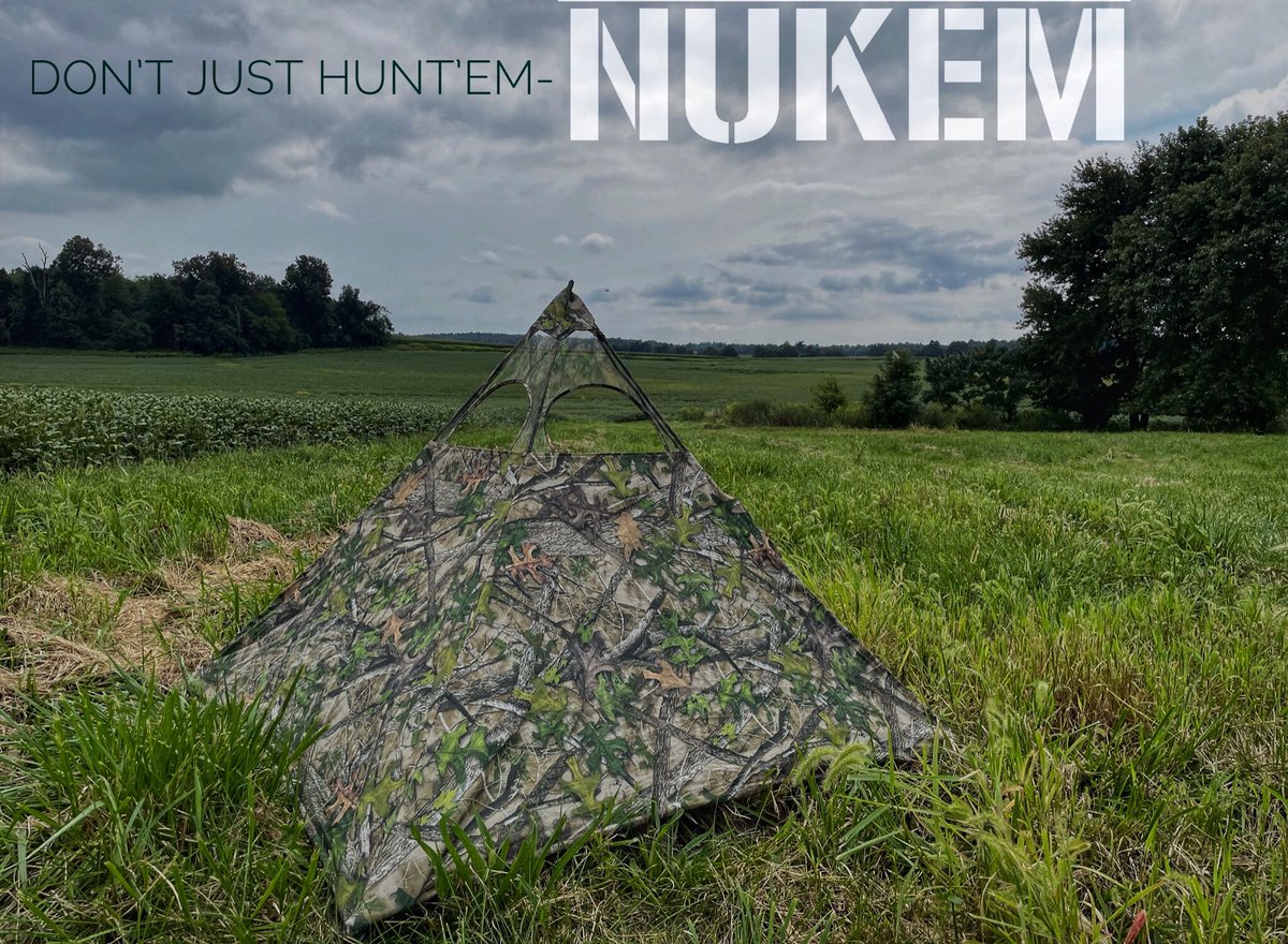 NukemHunting's tweet photo. Don’t just hunt’em- Nukem.                  #nukemhunting #bowhunting #whitetail #deerseason #finallydeerseason #htcgreen #truetimberhtcgreen #truetimbercamo https://t.co/TqWRJIGcZl