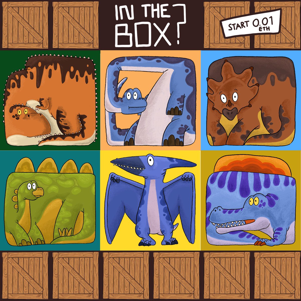 📦📦 IN THE BOX? 📦📦
Let's see what's hidden in those boxes. 
🔥 Start 0.01 ETH
Available now : opensea.io/collection/in-…
Join : discord.gg/pcAyFrX3
.
#NFTs #NFT #nftcollector #nftcollectors #NFTcommunity #NFTThaicommunity #NFTcollection #nftart #NFTcollectibles #NFTcollection